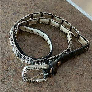 Rhinestone belt from buckle